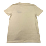 Dan John Solid Color Crew Neck Printed T-Shirt Beige For Boys