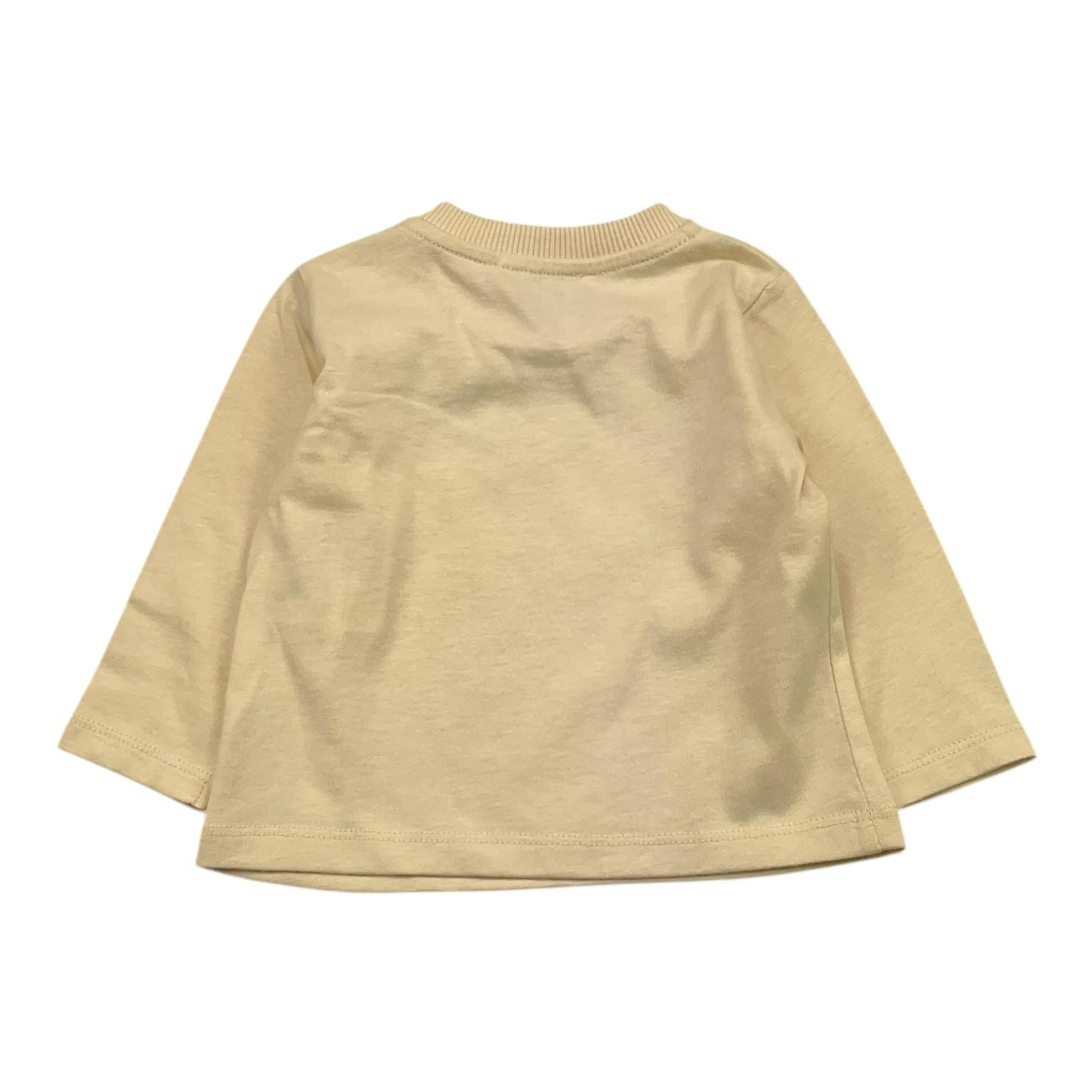 MOSCHINO shirt girocollo tinta unita con stampa Beige per Neonato M8O00R BEIGE MOSCHINO 