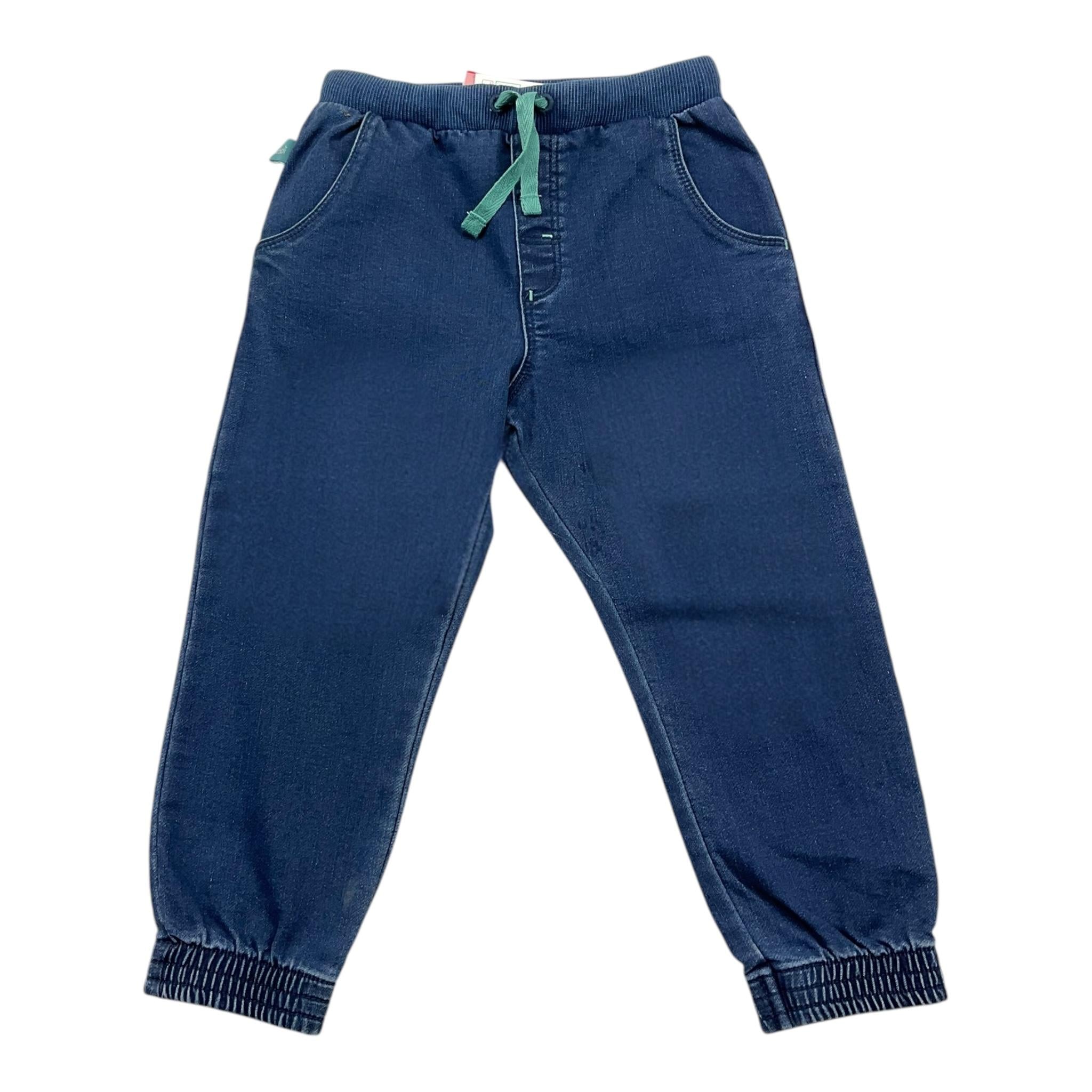 BOBOLI jeans tinta unita con elastico in vita Blu per Neonato 119180 BLU BOBOLI 