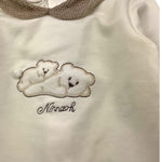 NINNAOH completo 2pz maglia-ghettina bicolore Bianco/beige per Neonato I23216C BIANCO/BEIGE NINNAOH 