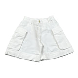 Lu Lu By Miss Grant Short Tinta Unita con Elastico In Vita per Bambina LL3367 BIANCO LU LU BY MISS GRANT 