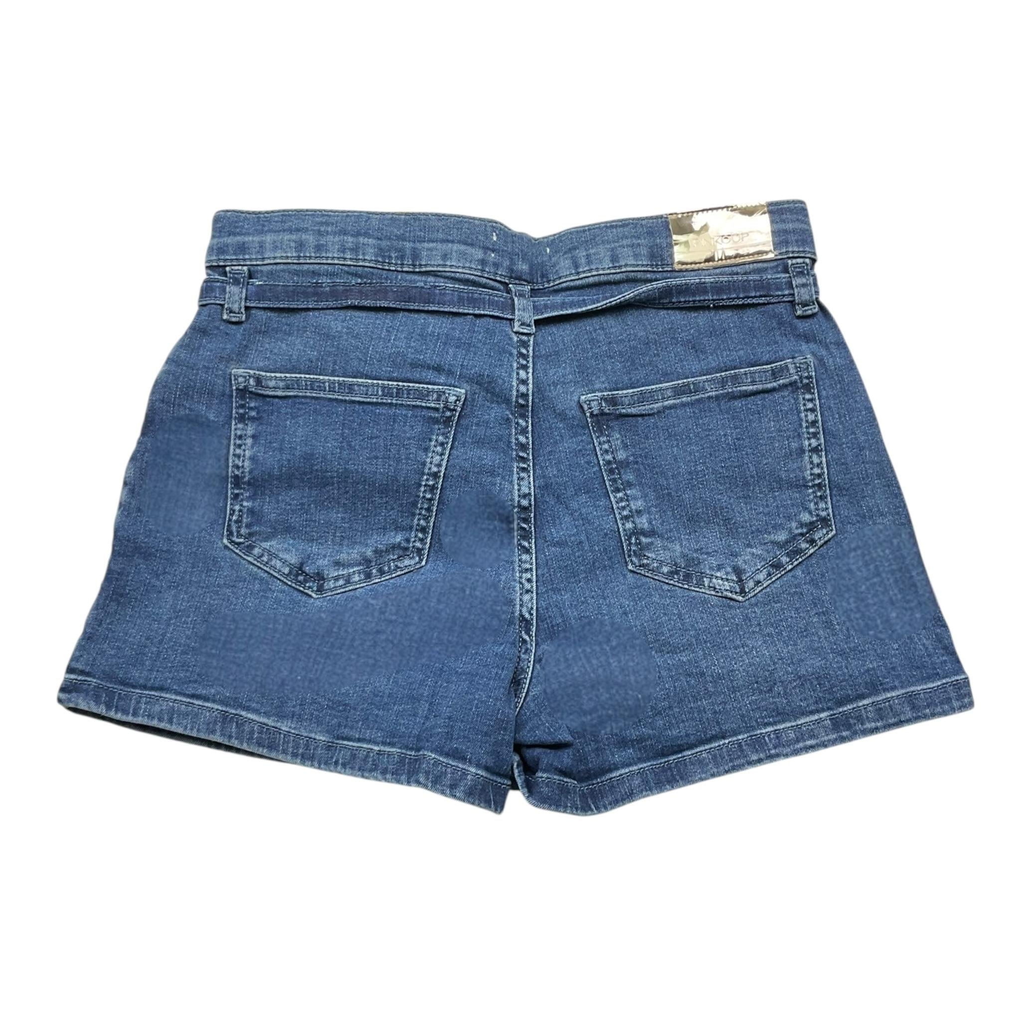 PINKO short in denim tinta unita con girovita regolabile Blu per Bambina F4PIJGST112 BLU PINKO 