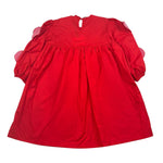 Piccola Ludo Abito Manica Lunga Tinta Unita per Bambina BS10WB082 ROSSO PICCOLA LUDO 