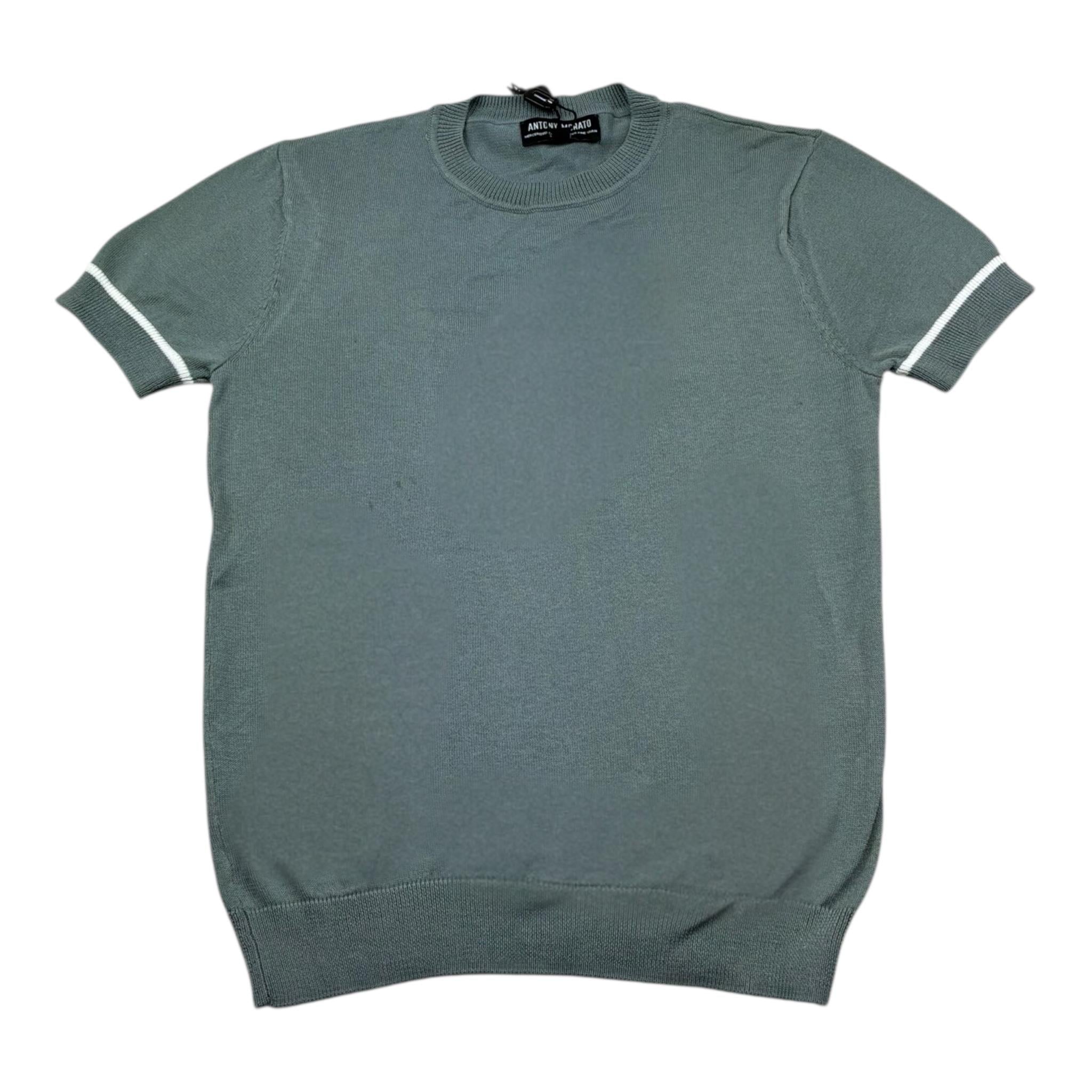 Antony Morato T-Shirt In Maglia Tinta Unita per Bambino MKSW01292 VERDE ANTONY MORATO 
