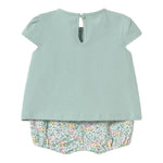 Mayoral Completo 4 Pezzi 2 T-Shirt-2 Culotte per Neonata 166326 VERDE MAYORAL 