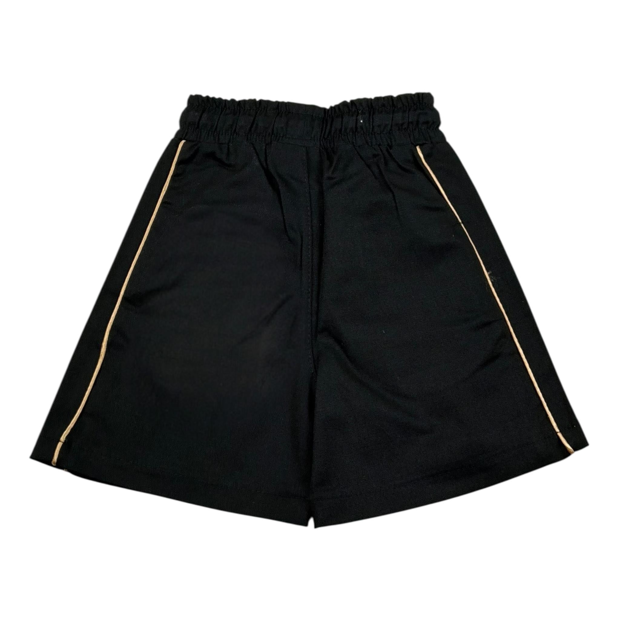 Frwrd Clothing Bermuda Tinta Unita con Elastico In Vita per Neonato KB003 NERO FRWRD CLOTHING 