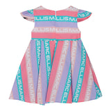 Marc Ellis Multicolor Half Sleeve Dress Multicolor Logo For Girls