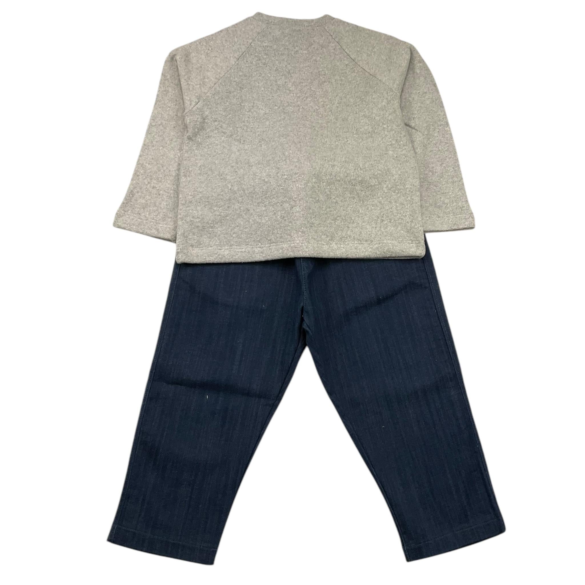 LALALU' completo 2 pezzi maglia-jeans Grigio per Bambino CTL002N GRIGIO LALALU' 
