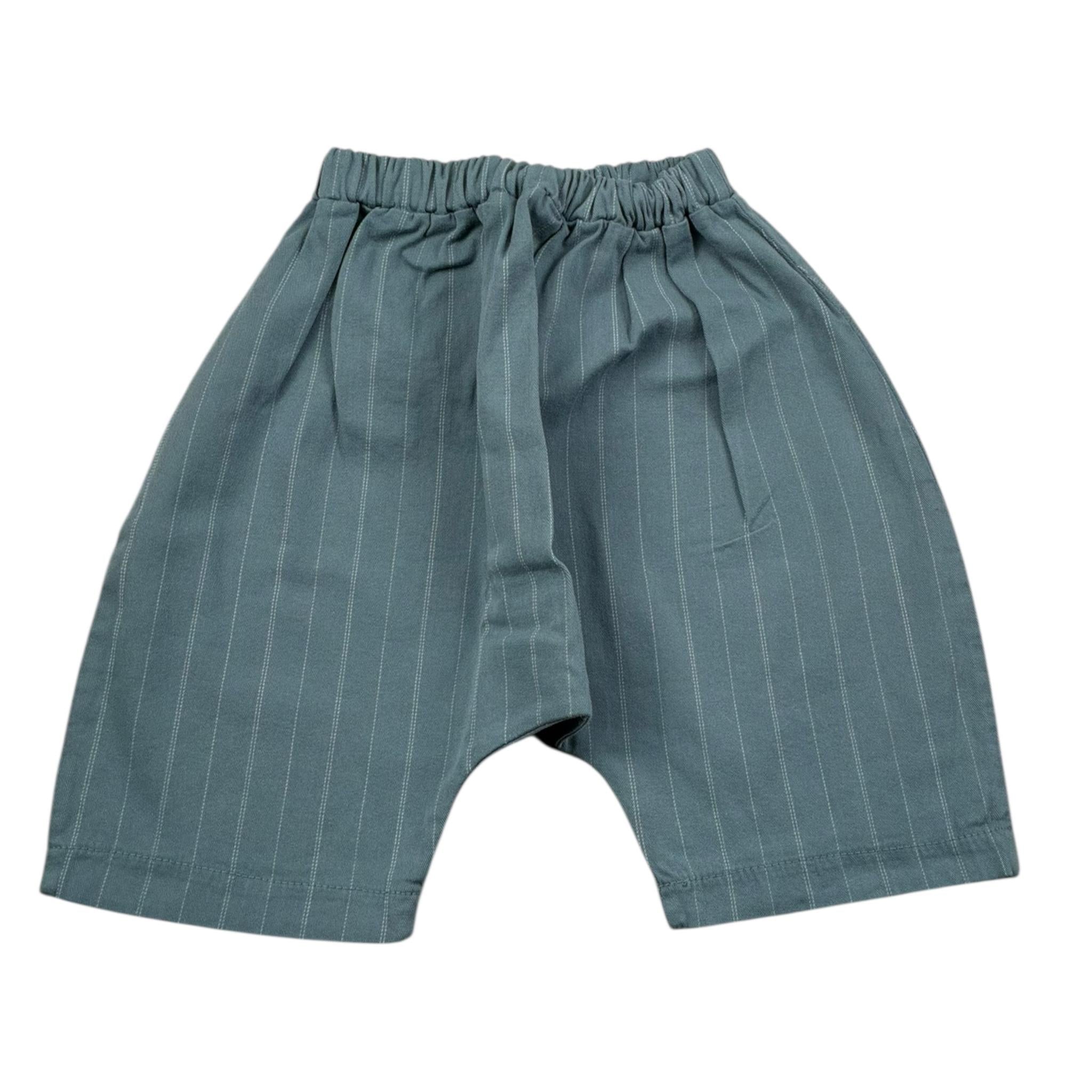 Zero Ampere Pantalone Tinta Unita con Elastico In Vita per Neonato DAVIDD PETROLIO ZERO AMPERE 