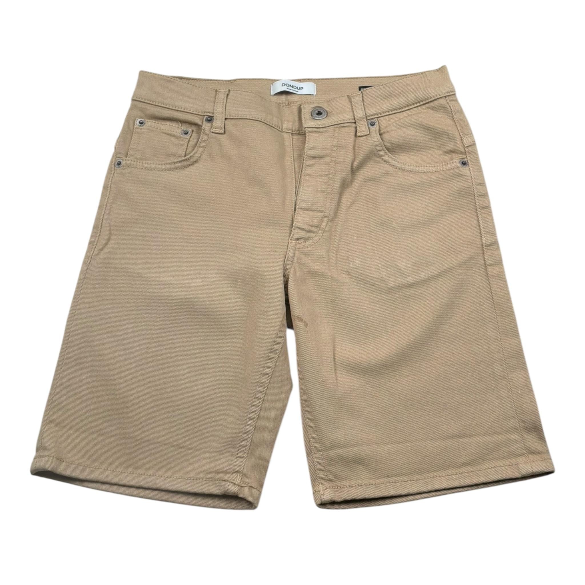 Dondup Bermuda Tinta Unita con 5 Tasche per Bambino DMBE26 BEIGE DONDUP 
