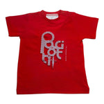 Cesare Paciotti T-Shirt Tinta Unita Girocollo con Stampa per Neonato TSP4102BN ROSSO CESARE PACIOTTI 