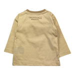 TRUSSARDI shirt tinta unita girocollo con stampa Beige per Neonato TIA25095TS BEIGE TRUSSARDI 