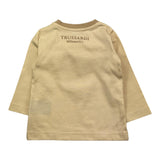 TRUSSARDI shirt tinta unita girocollo con stampa Beige per Neonato TIA25095TS BEIGE TRUSSARDI 