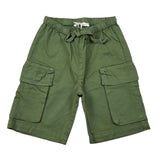 Zhoe & Tobiah Bermuda Tinta Unita con Elastico In Vita per Bambino J&P14MJ VERDE ZHOE & TOBIAH 