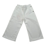Please Pantalone Tinta Unita con Elastico In Vita per Neonata PE51172G73 BIANCO PLEASE 