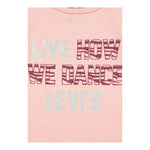 LEVI'S shirt girocollo tinta unita con codino Rosa per Bambina 4EJ167 ROSA LEVI'S 