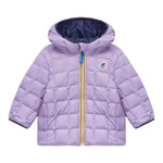 K-WAY giubbino reversbile bicolore con cappuccio Blu/lilla per Neonata K4116PW BLU/LILLA K-WAY 