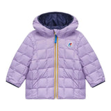 K-WAY giubbino reversbile bicolore con cappuccio Blu/lilla per Neonata K4116PW BLU/LILLA K-WAY 