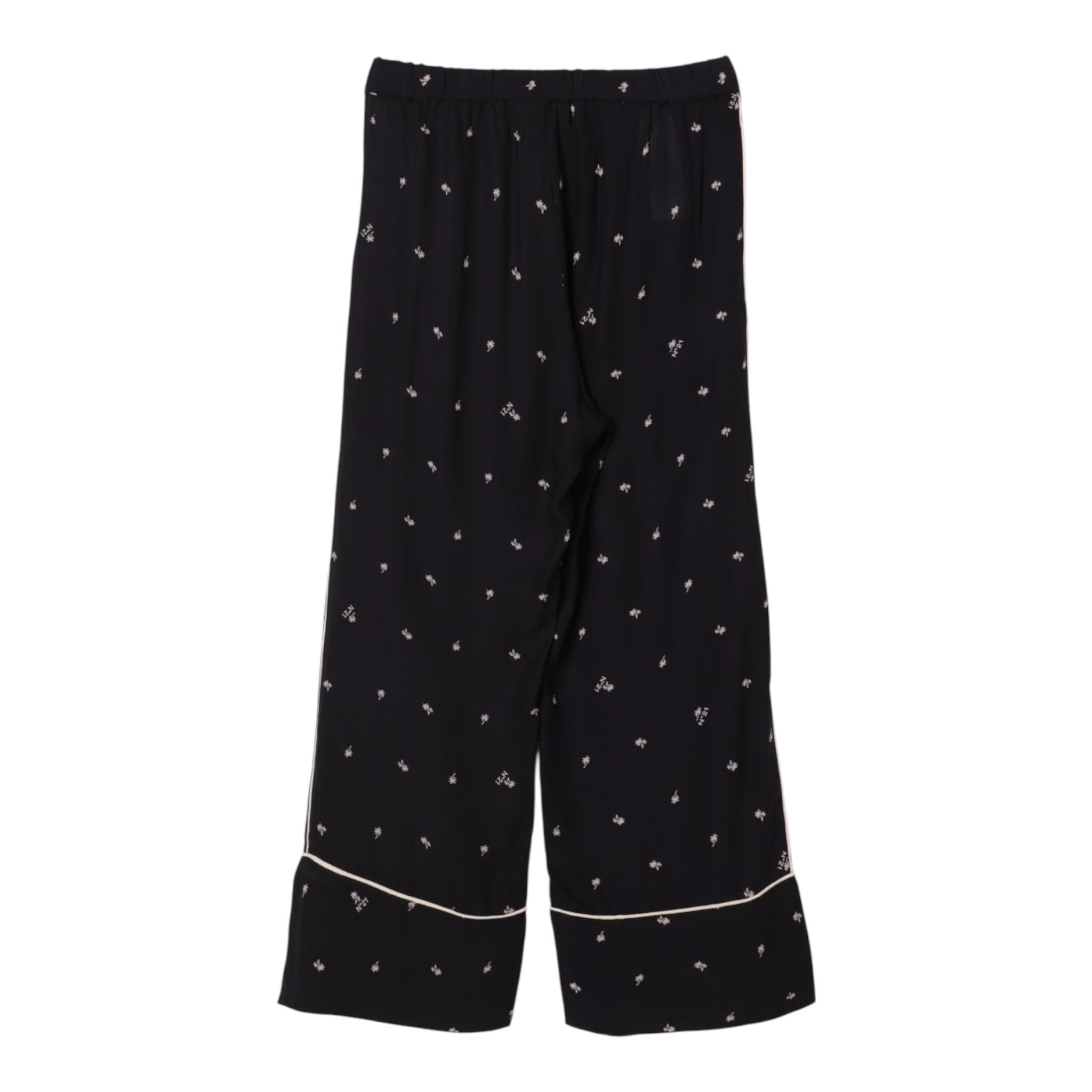 N°21 Pantalone Tinta Unita con Stampa per Bambina N2101L NERO N°21 