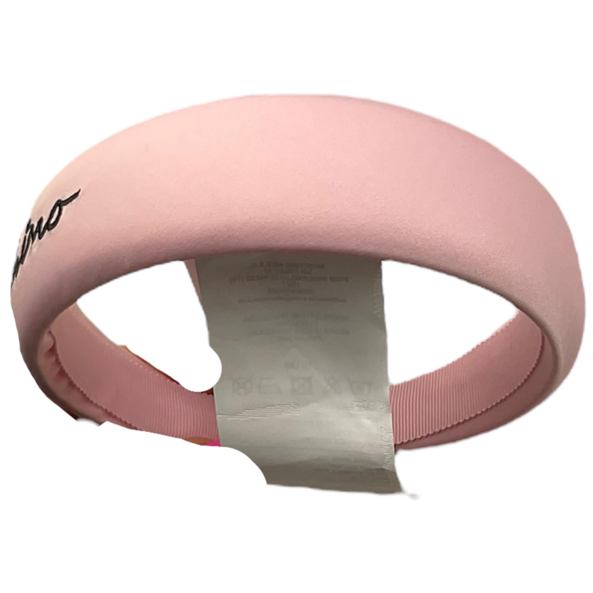 MOSCHINO cerchietto tinta unita con stampa Rosa per Bambina HCX01F ROSA MOSCHINO 
