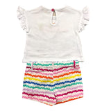 Agatha Ruiz 2 Piece Set T-Shirt-Short White For Baby Girl