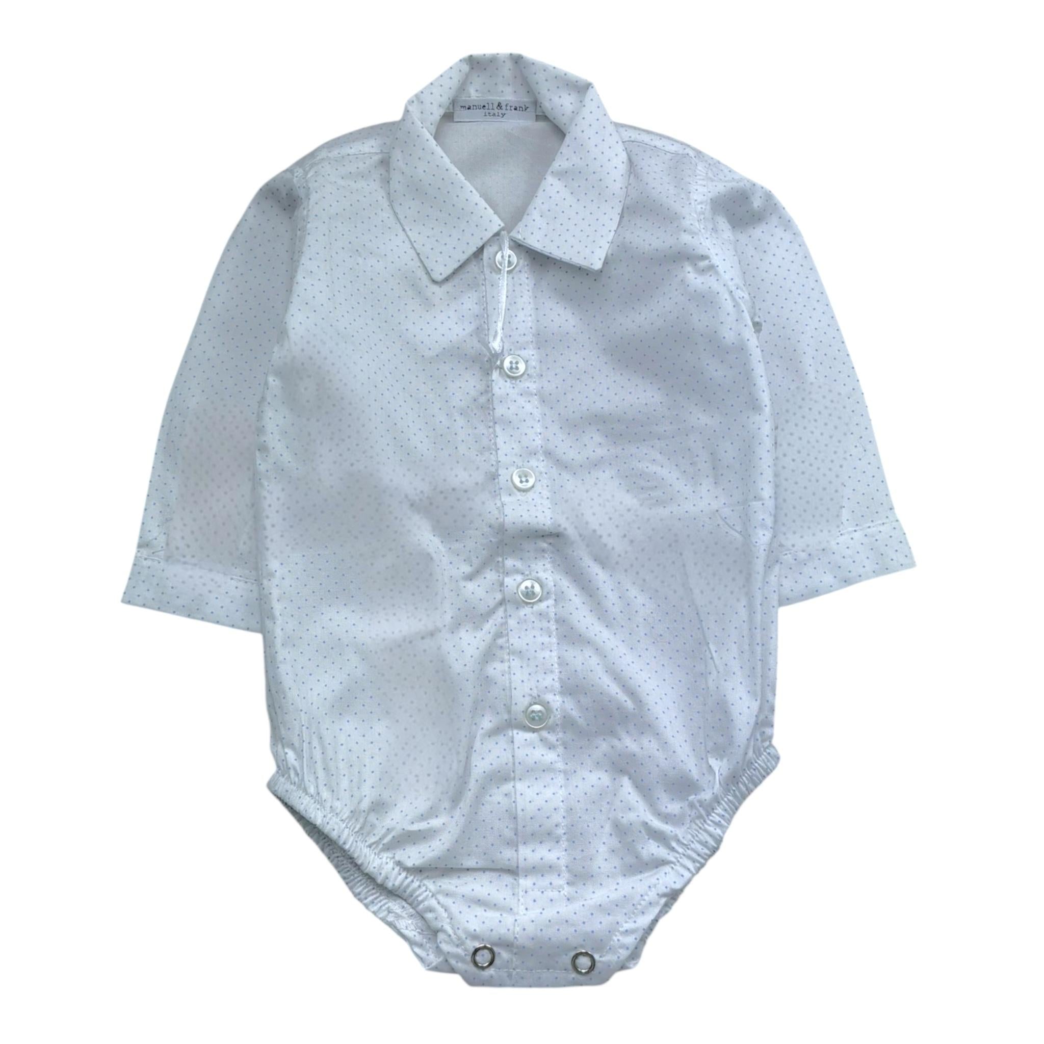 Manuel & Frank Camicia Manica Lunga Modello Body per Neonato MF3296I BIANCO MANUEL & FRANK 