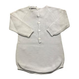 Wedoble Baby Boy Solid Color Long Sleeve Romper Blue