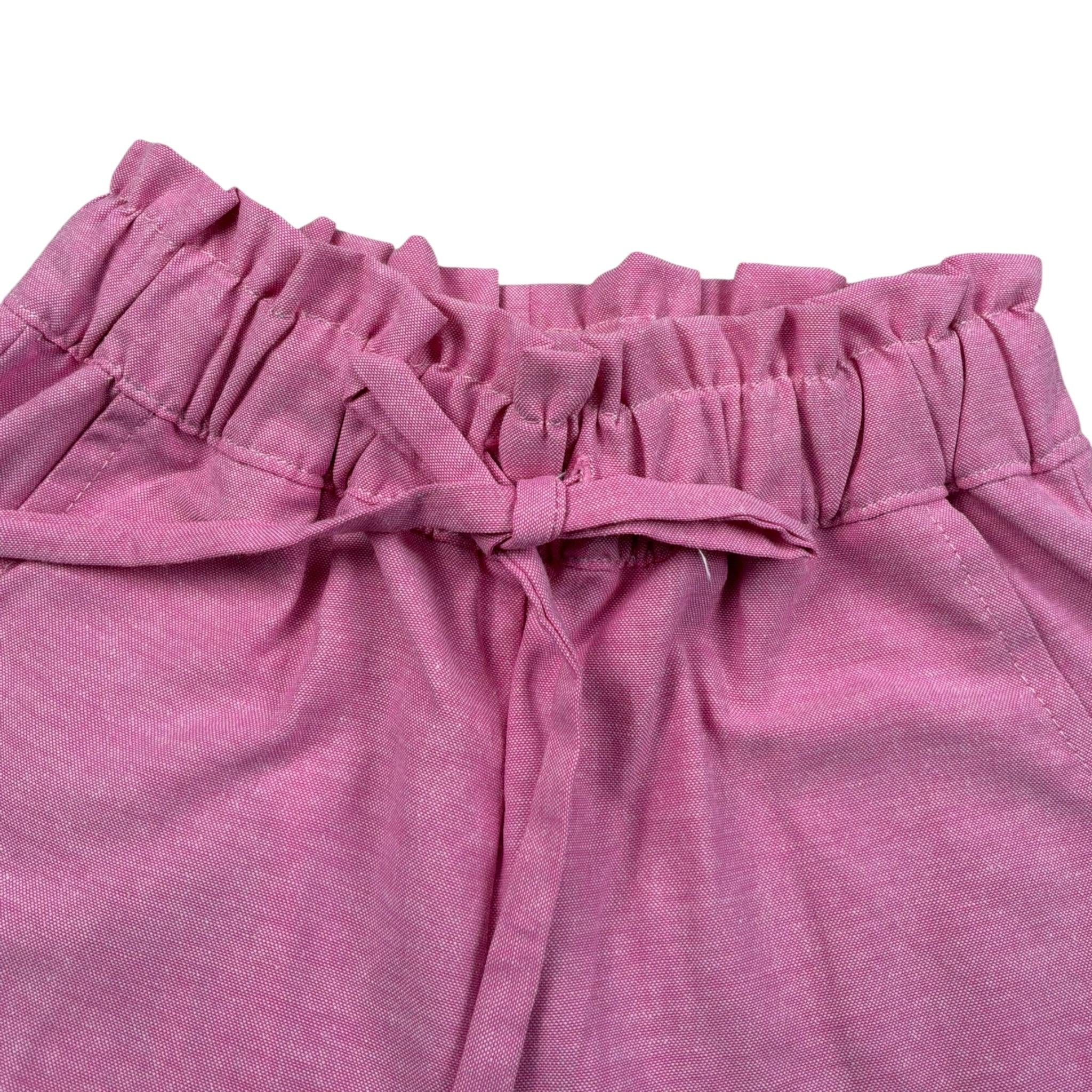 Malvi & Co Short tinta unita con Elastico In Vita Rosa per Neonata S25M032SHLCN ROSA MALVI & CO 