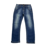 Daniele Alessandrini Jeans Solid Color with Adjustable Waistband Blue for Boys