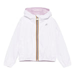 K-Way Giubbino Reversibile Bicolore per Bambina K41337WXX BIANCO/ROSA K-WAY 