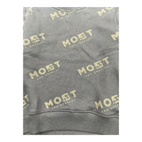 Most Los Angeles Crewneck Sweatshirt Solid Color Logo Black For Boys