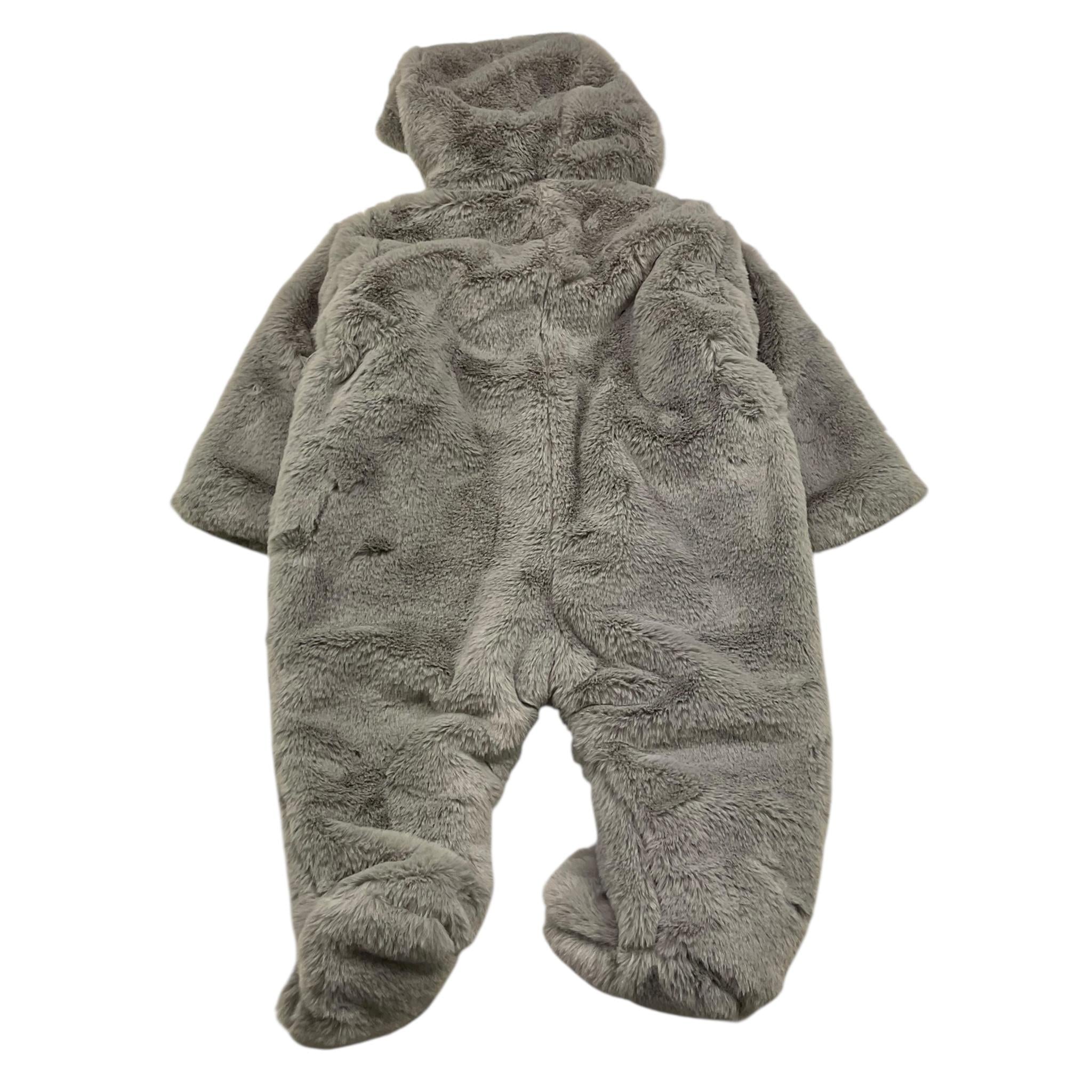 NANAN eskimo pelliccia tinta unita con cappuccio Grigio per Neonato I2351906GR GRIGIO NANAN 
