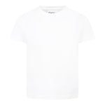 Dou Dou T-Shirt Girocollo Tinta Unita per Bambina DW8P41 BIANCO DOU DOU 