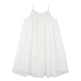 Billieblush Abito Tinta Unita A Bretelline con Tulle per Bambina U21131 BIANCO BillIEBLUSH 