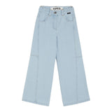 Aspesi Jeans Tinta Unita con Girovita Regolabile per Bambina S25083PLJ0042 AZZURRO ASPESI 