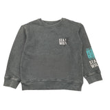 CANADA HOUSE felpa tinta unita girocollo con stampa Grigio per Bambino 24473111 GRIGIO CANADA HOUSE 