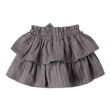SARABANDA gonna tinta unita con fiocco e fantasia a righe Grigio per Bambina A264 GRIGIO SARABANDA 