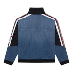DSQUARED2 felpa in denim tinta unita con maniche in contrasto Blu per Bambino DQ1855 BLU DSQUARED2 