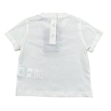 Etro T-Shirt Girocollo Tinta Unita con Stampa per Neonata GU8011X BIANCO ETRO 