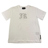JOHN RICHMOND t-shirt girocollo tinta unita con stampa in contrast Bianco per Bambino RBA25008TS BIANCO JOHN RICHMOND 