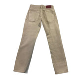 Nupkeet Solid Color Pants With Adjustable Waist Beige For Boys
