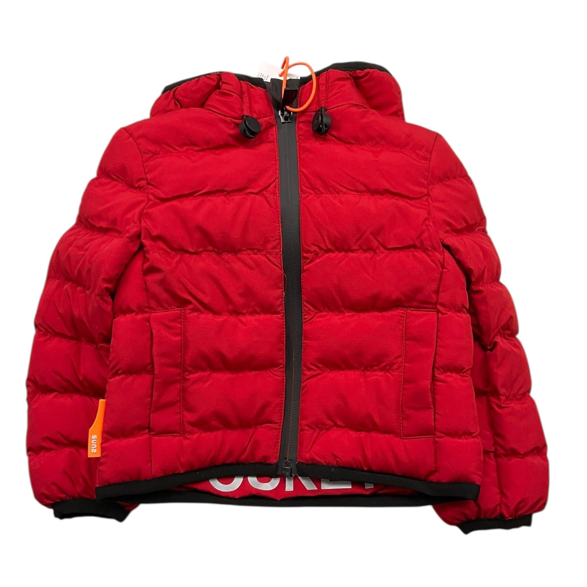 SUNS  giubbino tinta unita con cappuccio e zip Rosso per Neonato GBS5304UB ROSSO SUNS 