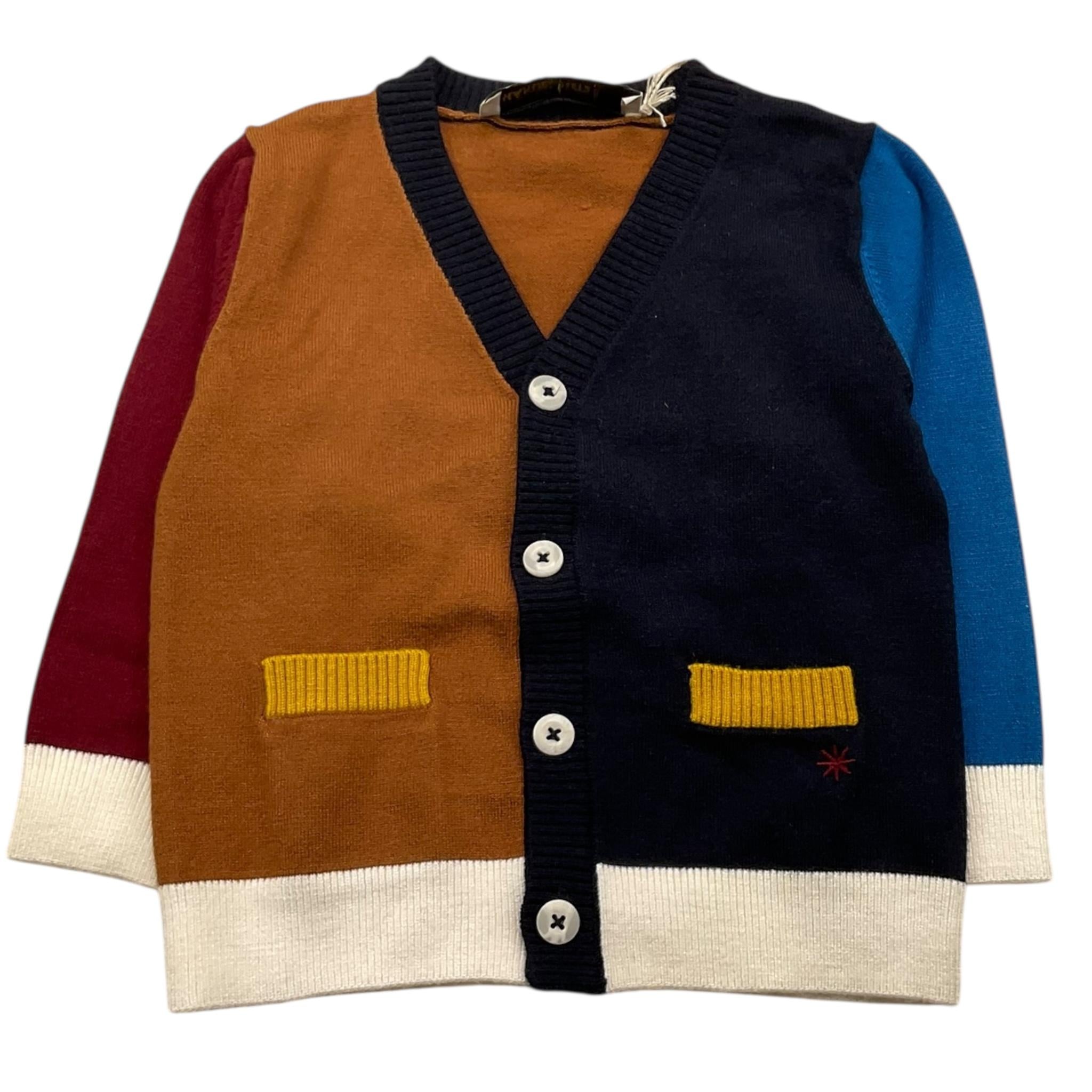 MANUEL RITZ cardigan multicolor con taschini Multicolor per Neonato MR2714 MULTICOLOR MANUEL RITZ 