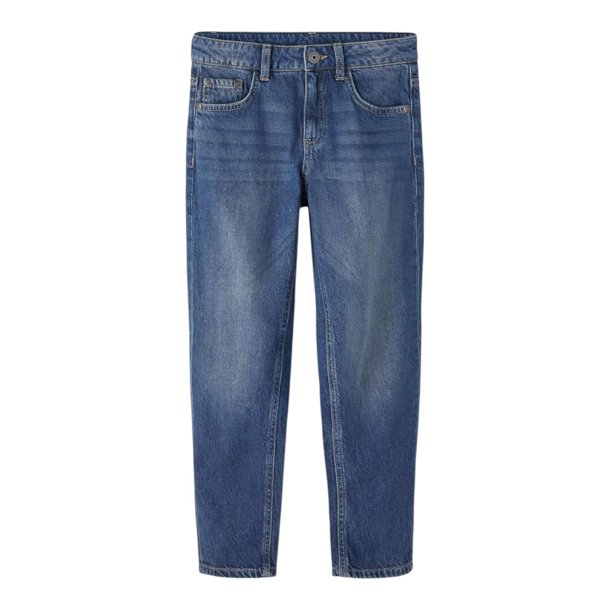 NAME IT jeans tinta unita con girovita regolabile Blu per Bambino 13211702 BLU NAME IT 