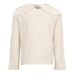 DOU DOU shirt girocollo tinta unita con fiocchi Avorio per Bambina DV8A10X AVORIO DOU DOU 