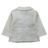 Emc Two-Tone Jacket Striped Pattern White/Blue for Baby Girl