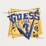 GUESS shirt girocollo tinta unita con stampa Bianco per Neonato N4YI01K8HM4 BIANCO GUESS 