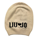 LIU JO cappello tinta unita con logo Panna per Bambina G61220 PANNA LIU JO 