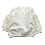 EMC felpa tinta unita con tulle e applicazioni Panna per Neonata CE2043 PANNA EMC 