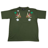 JOHN RICHMOND t-shirt girocollo tinta unita con stampa Verde per Bambino RGA25132TS VERDE JOHN RICHMOND 